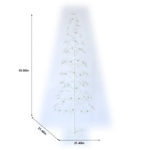 Load image into Gallery viewer, 71&quot; H I/O White Color Changing Flowering Twinkling LED Tree
