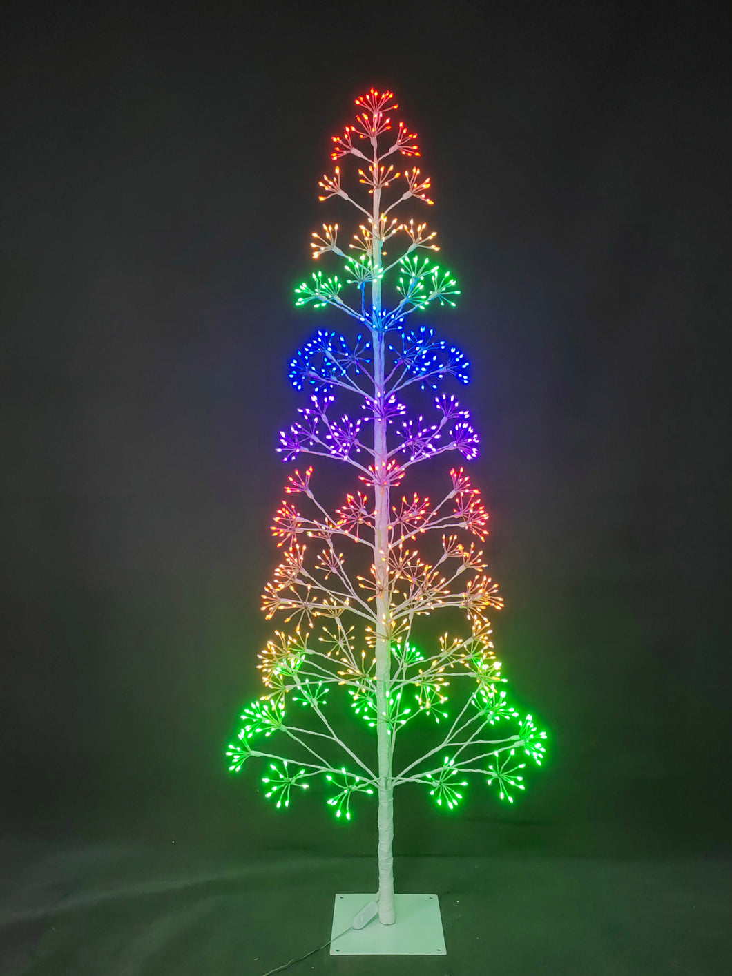 48 INCH FLOWER RGB WIRE STRING TREE