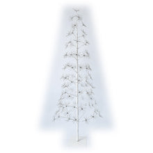 Load image into Gallery viewer, 71&quot; H I/0 White Flowering Twinkling LED Tree
