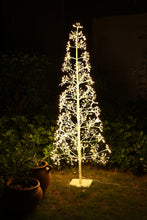 Load image into Gallery viewer, 71&quot; H I/0 White Flowering Twinkling LED Tree
