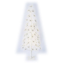 Load image into Gallery viewer, 48&quot; H I/O White Flowering Twinkling LED Tree
