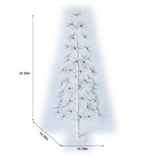 Load image into Gallery viewer, 48&quot; H I/O White Flowering Twinkling LED Tree
