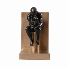 Load image into Gallery viewer, 53004 - Resin Thinker Bookend Set of 2 Home Decor Shelf Display
