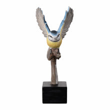 Load image into Gallery viewer, 53008-A - Blue Tit On Branch Lifelike Resin Bird Home Tabletop Decor
