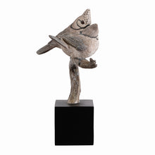 Load image into Gallery viewer, 53008-B - Couple Crested Tit On Branch Lifelike Bird Resin Home Tabletop Decor
