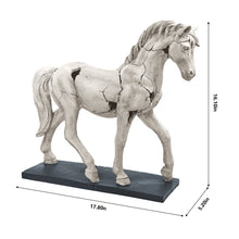 Load image into Gallery viewer, Cracked Finish Horse Sculpture
