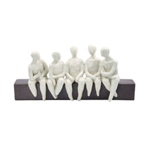 Load image into Gallery viewer, Abstract Seated Figures Sculpture
