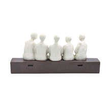 Load image into Gallery viewer, Abstract Seated Figures Sculpture
