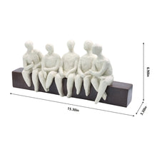 Load image into Gallery viewer, Abstract Seated Figures Sculpture
