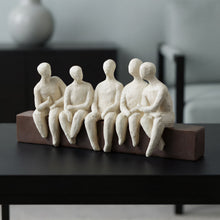 Load image into Gallery viewer, Abstract Seated Figures Sculpture
