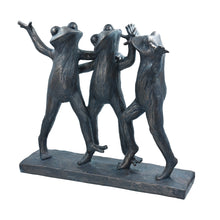Load image into Gallery viewer, Dancing Frog Trio Sculpture
