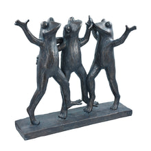 Load image into Gallery viewer, Dancing Frog Trio Sculpture
