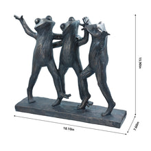 Load image into Gallery viewer, Dancing Frog Trio Sculpture
