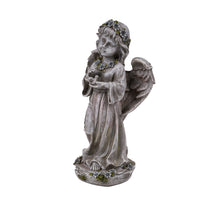 Load image into Gallery viewer, 75583-GY - ANGEL CHILD STANDING HOLDING BIRD
