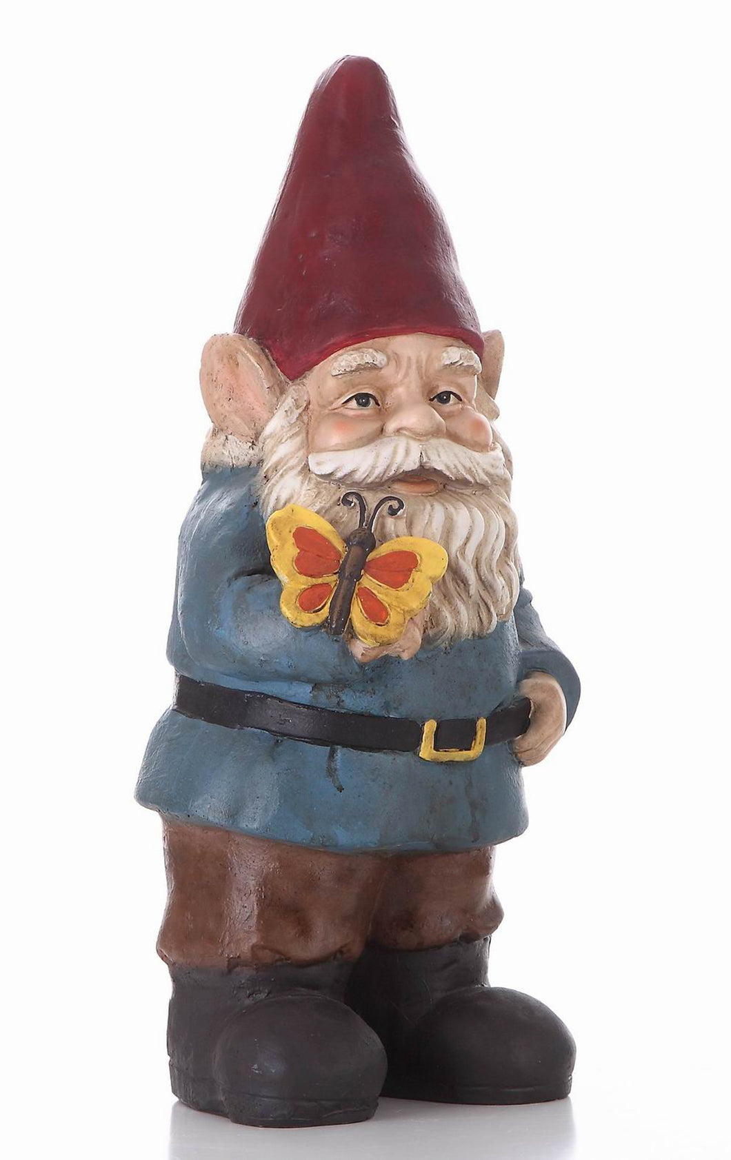 GNOME HOLDS BUTTERFLY