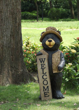 Load image into Gallery viewer, 75619-A - BEAR STANDING W/WELCOME SIGN
