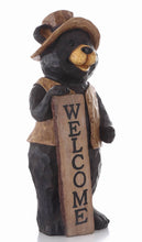 Load image into Gallery viewer, 75619-A - BEAR STANDING W/WELCOME SIGN
