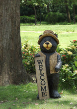 Load image into Gallery viewer, 75619-A - BEAR STANDING W/WELCOME SIGN
