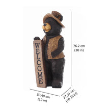 Load image into Gallery viewer, 75619-A - BEAR STANDING W/WELCOME SIGN
