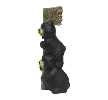 Load image into Gallery viewer, 75619-Q - Stacking Bears with Welcome Sign for Garden or Home
