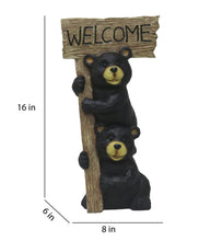 Load image into Gallery viewer, 75619-Q - Stacking Bears with Welcome Sign for Garden or Home
