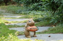Load image into Gallery viewer, 75637-A - RABBIT W/WELCOME SIGN CARROT
