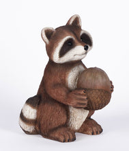 Load image into Gallery viewer, 75638-B - RACCOON-STACKING BY TREE TRUNK W/WELCOME SIGN (HI-LINE)
