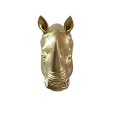 Load image into Gallery viewer, 75642-B-GD - Rhinoceros Head Wall Mount Art Gold Color
