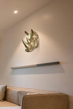 Load image into Gallery viewer, 75642-B-GD - Rhinoceros Head Wall Mount Art Gold Color
