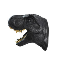 Load image into Gallery viewer, 75642-C-BK - Dinosaur Head Sculpture Black Color Wall Mounted Ornament
