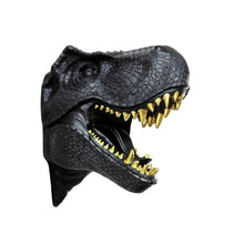 Load image into Gallery viewer, 75642-C-BK - Dinosaur Head Sculpture Black Color Wall Mounted Ornament
