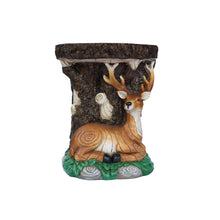 Load image into Gallery viewer, 75643-A - Solar Elk Statue Stump Plant Stand
