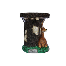 Load image into Gallery viewer, 75643-A - Solar Elk Statue Stump Plant Stand
