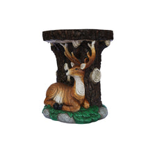 Load image into Gallery viewer, 75643-A - Solar Elk Statue Stump Plant Stand
