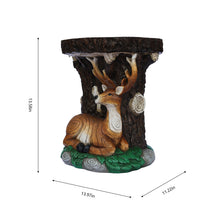 Load image into Gallery viewer, 75643-A - Solar Elk Statue Stump Plant Stand
