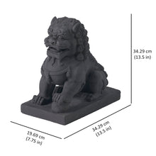 Load image into Gallery viewer, 76334-B - FOO DOG-LEFT PAW ON BALL - CLAYFIBRE BROWN
