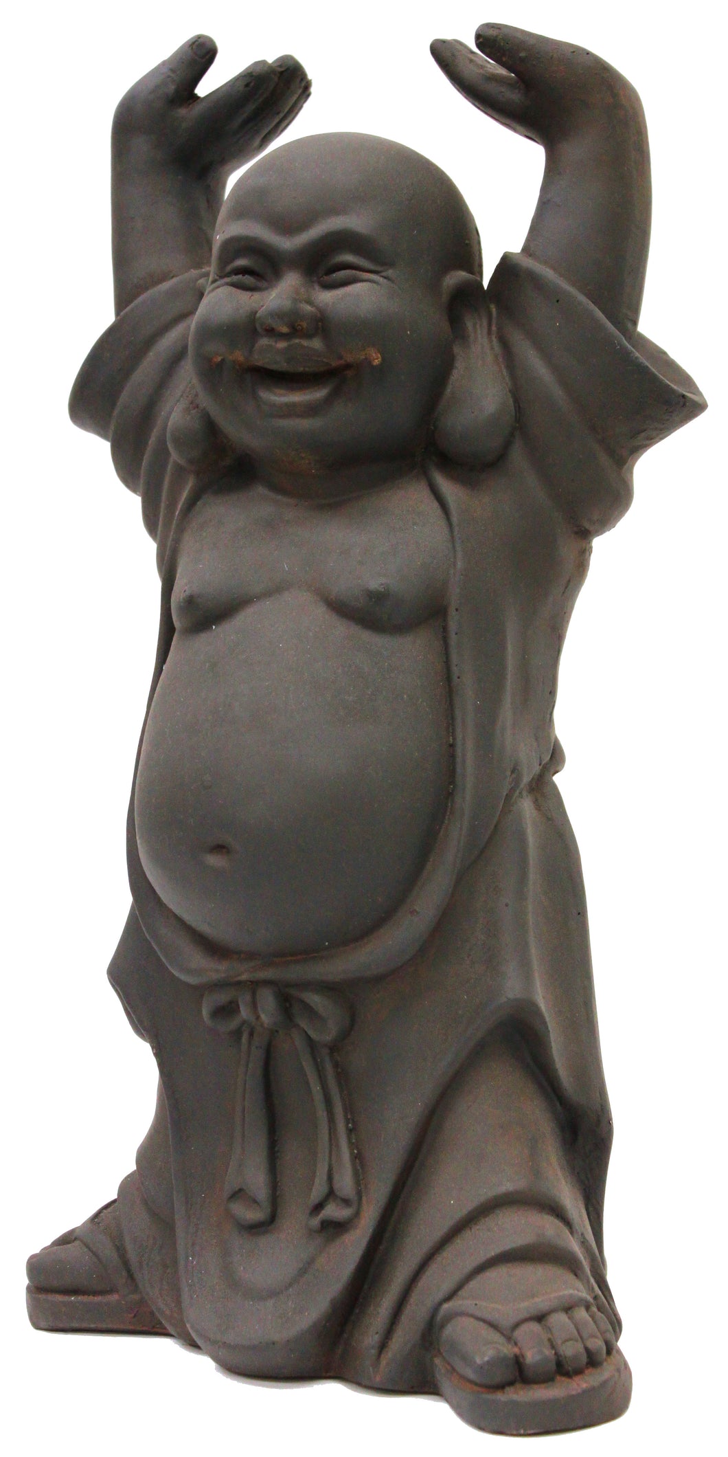 CLAYFIBRE-BUDDHA W/HANDS UP