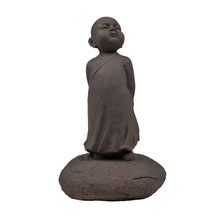 Load image into Gallery viewer, 77110 - CLAYFIBRE-BABY BUDDHA STANDING-BLACK RUST
