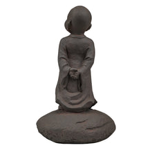 Load image into Gallery viewer, 77110 - CLAYFIBRE-BABY BUDDHA STANDING-BLACK RUST
