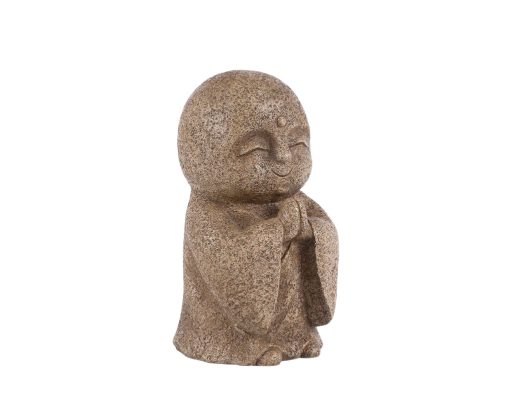 77125-BR - LUCKY JAPANESE JIZO PRAYING-BROWN (HI-LINE EXCLUSIVE)