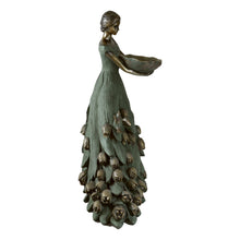 Load image into Gallery viewer, Lady in Tulip Dress Bird Feeder Statue
