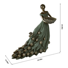 Load image into Gallery viewer, Lady in Tulip Dress Bird Feeder Statue
