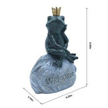 Load image into Gallery viewer, Frog Prince Welcome Garden Statue
