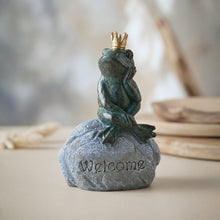 Load image into Gallery viewer, Frog Prince Welcome Garden Statue
