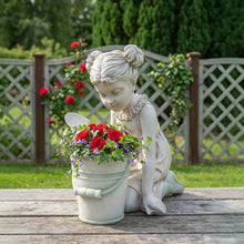 Load image into Gallery viewer, Little Girl Planter Statue
