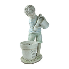 Load image into Gallery viewer, Boy with Watering Can Planter Statue

