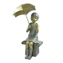 Load image into Gallery viewer, Girl with Umbrella Garden Statue
