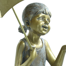 Load image into Gallery viewer, Girl with Umbrella Garden Statue
