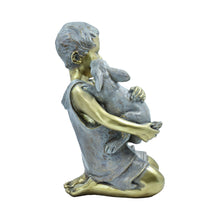 Load image into Gallery viewer, Boy with Rabbit Garden Statue
