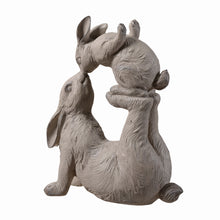 Load image into Gallery viewer, FLOCKED PLAYING BUNNY DAD AND BABY BG
